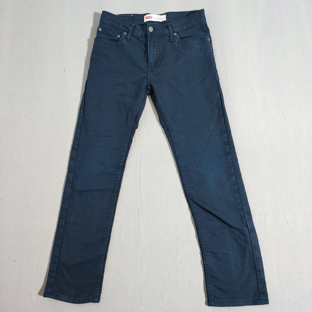 Levi's 511 jeans men's big boys size 16 28/28 navy blue colour Knit pants